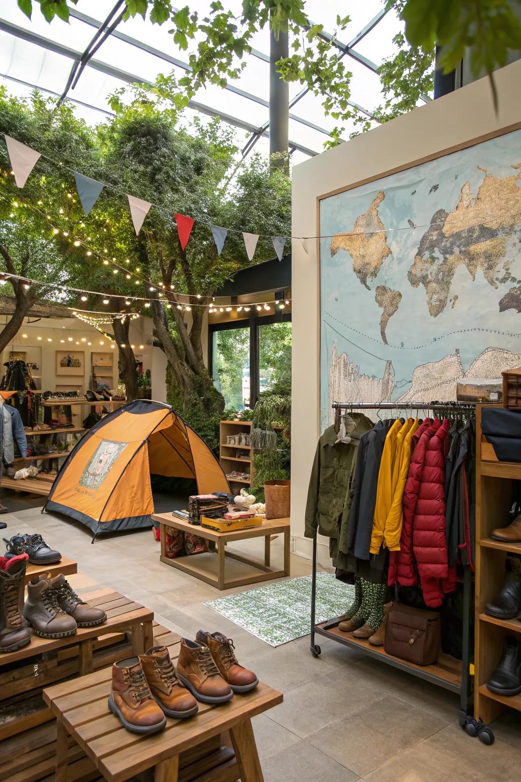 Adventurous-themed design intended to spark discovery and inquisitiveness.