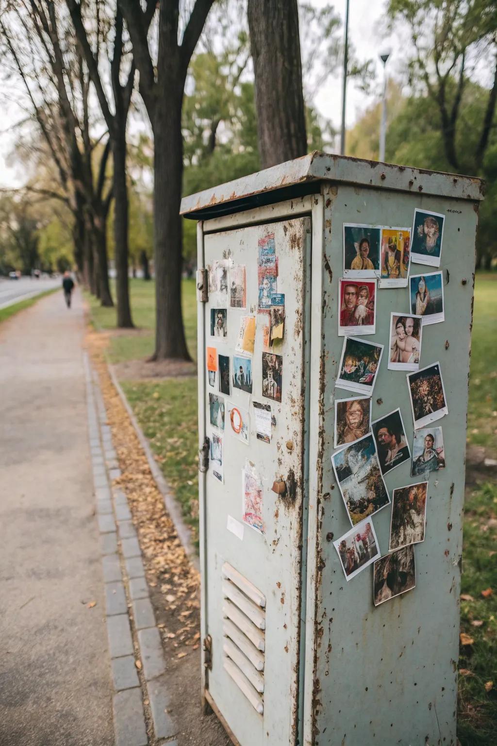 Individualize your storage unit by using a compilation of beloved snapshots.