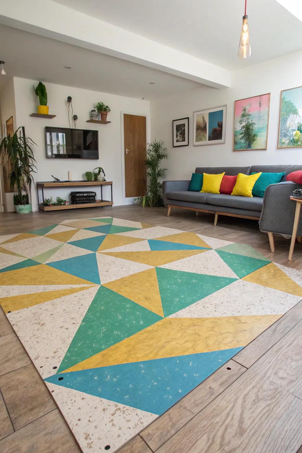 Geometric schemes contribute a burst of individuality and profundity.
