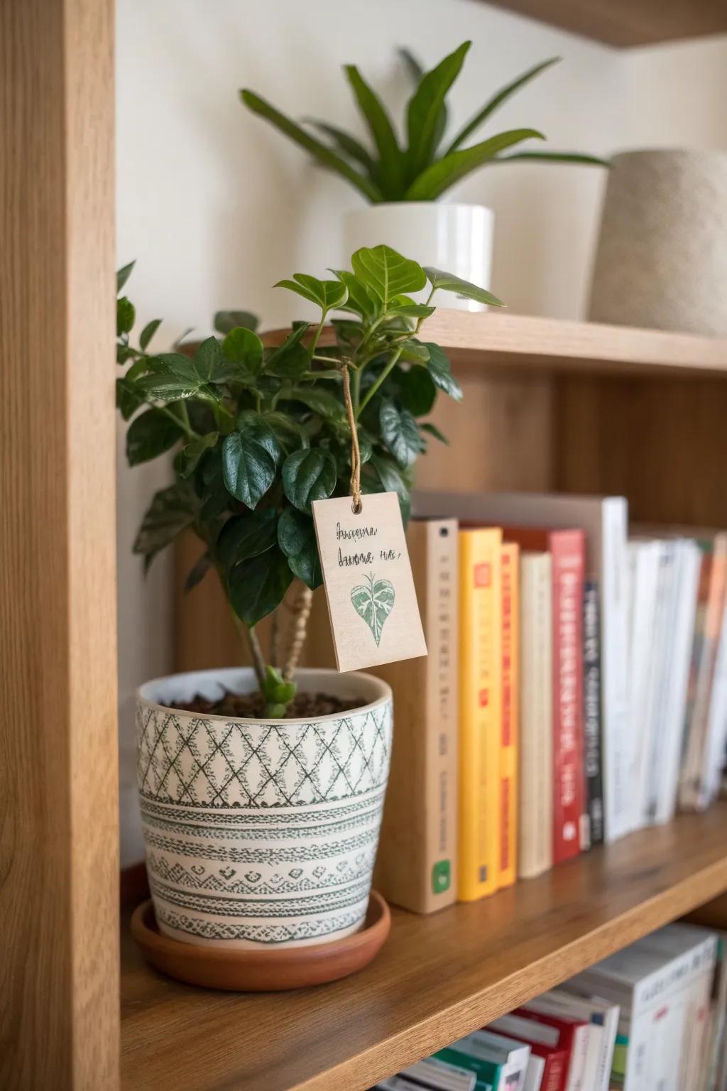 A delightful personalized container, an excellent gift for a mother.