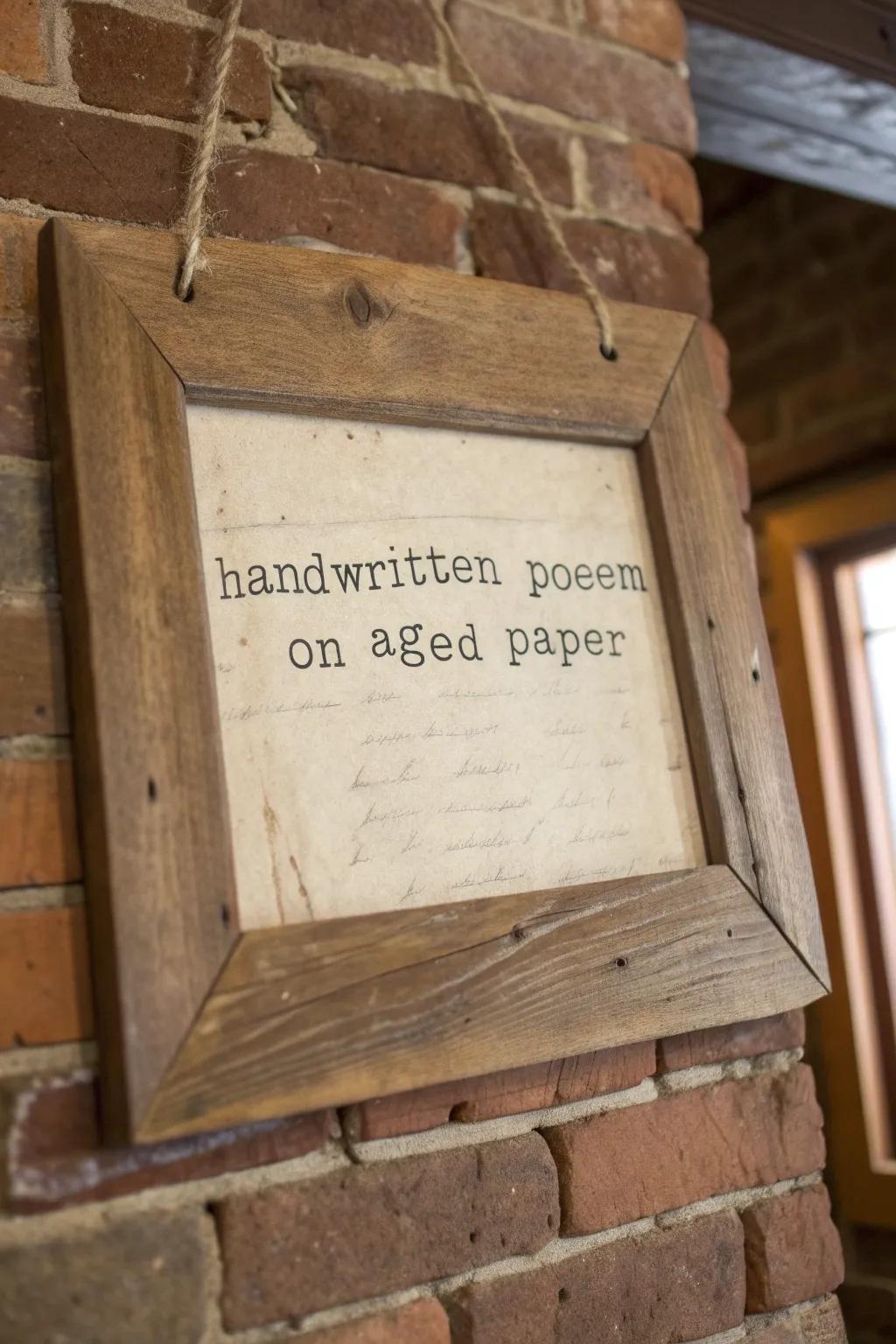 Encasing poems transforms them into exquisite artistic statements.
