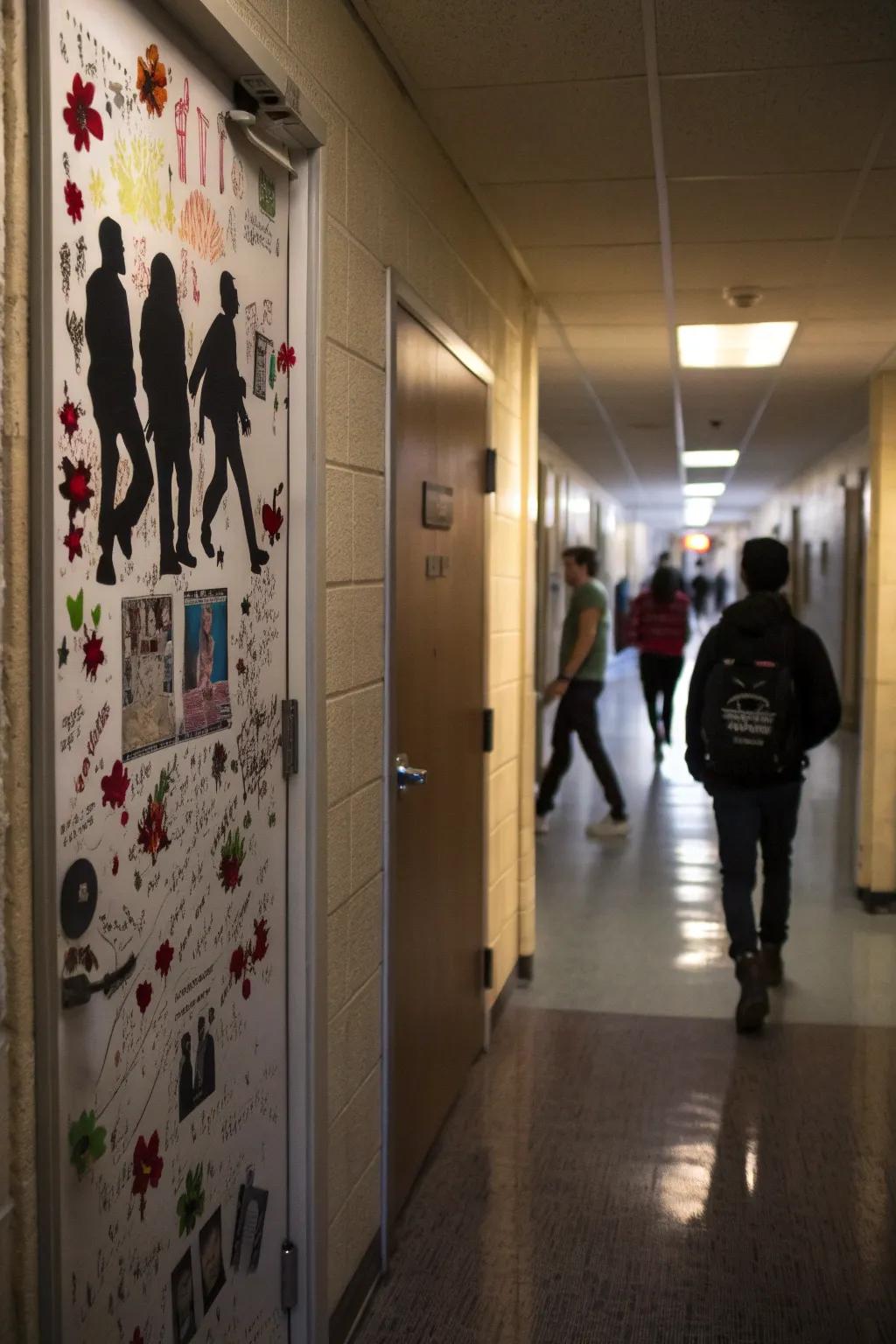 With door decorations inspired by pop culture, you can bring your favorite shows to life.