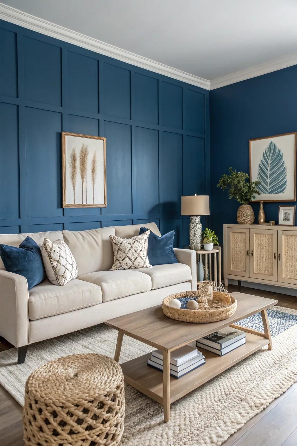 Strong highlighted walls fashion a main attraction in every space.