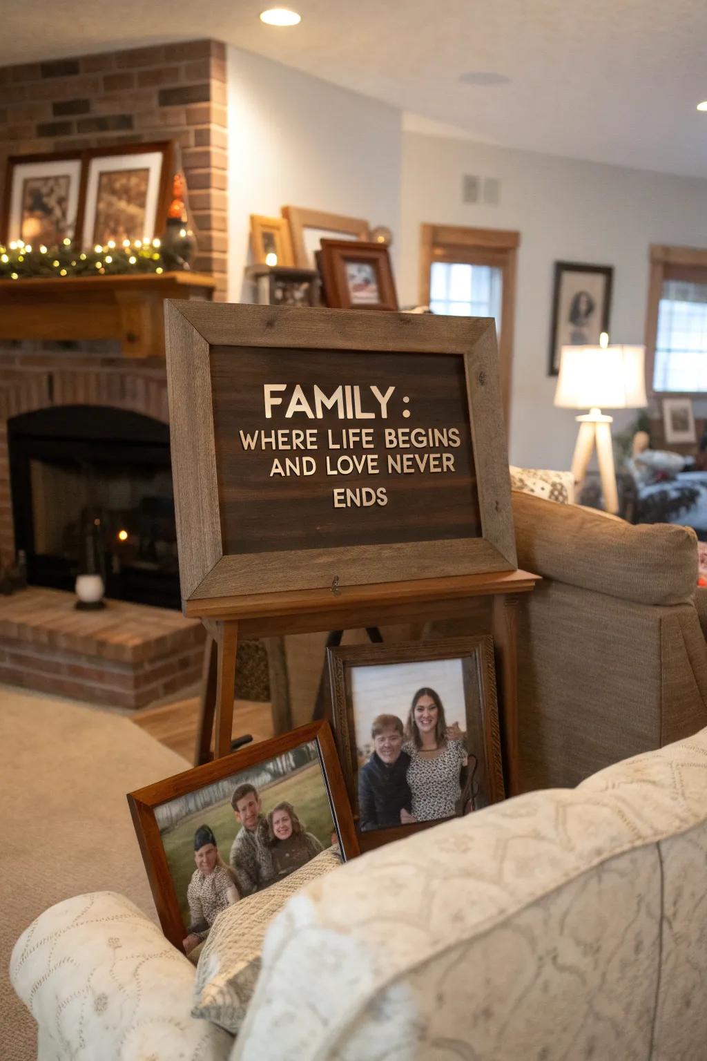 A homage to family affection and bonds.