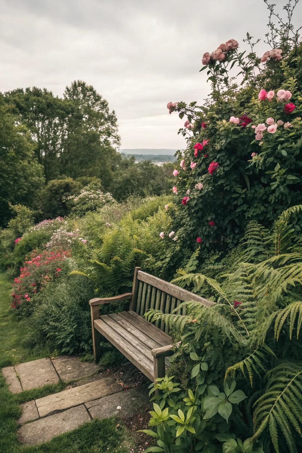 Discover serenity within a concealed garden niche.