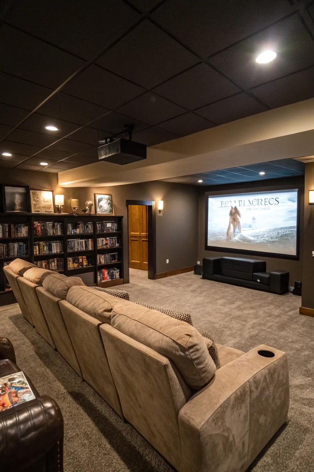 Delight in movie nights in your personal home cinema.