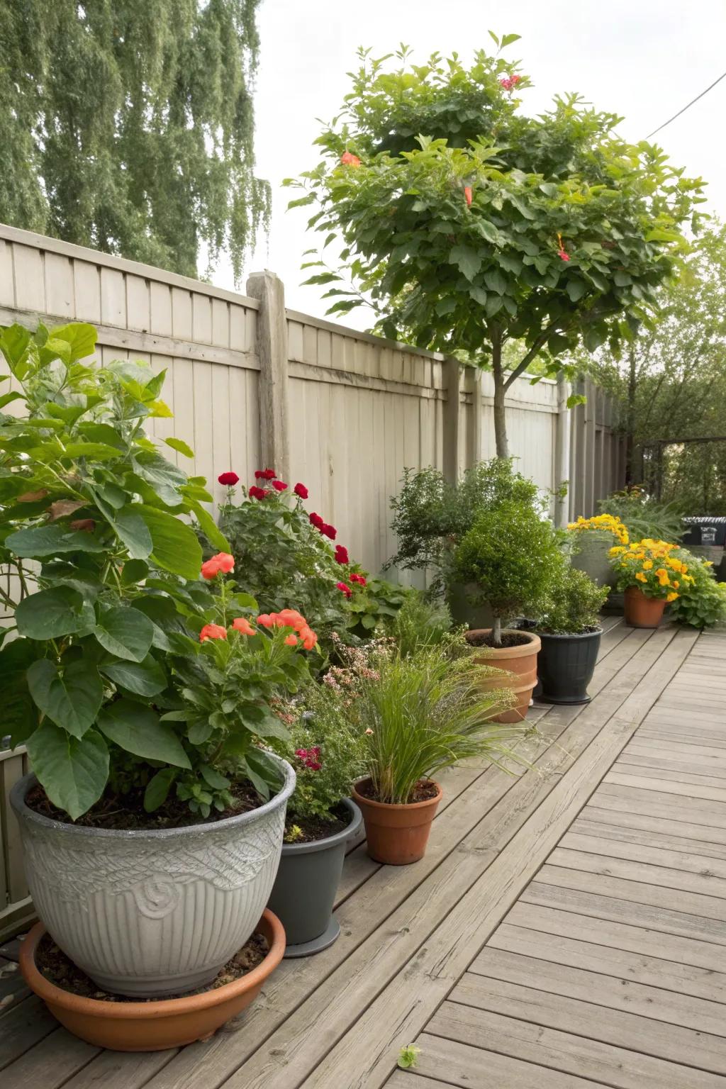An energetic array of potted plants breathes life into any setting.
