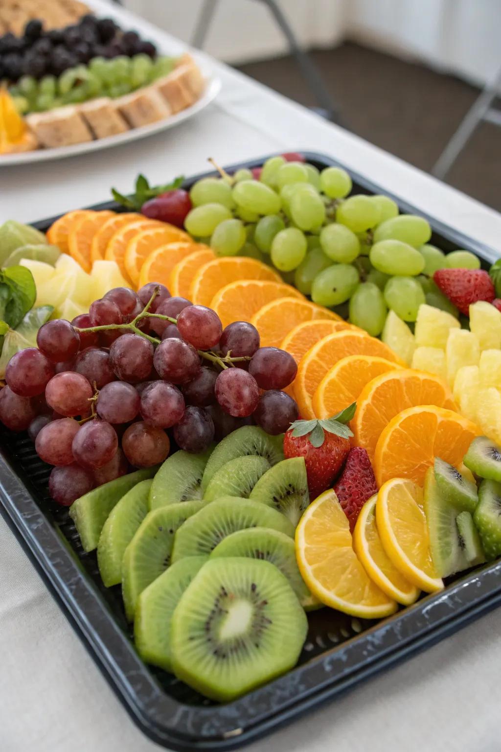 A spectrum of fruits that offers visual allure and delightful taste.