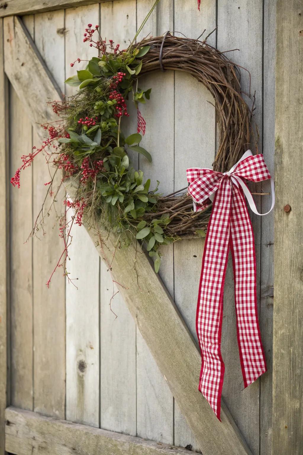 Embrace the allure of checkered patterns for a countryside-inspired touch.