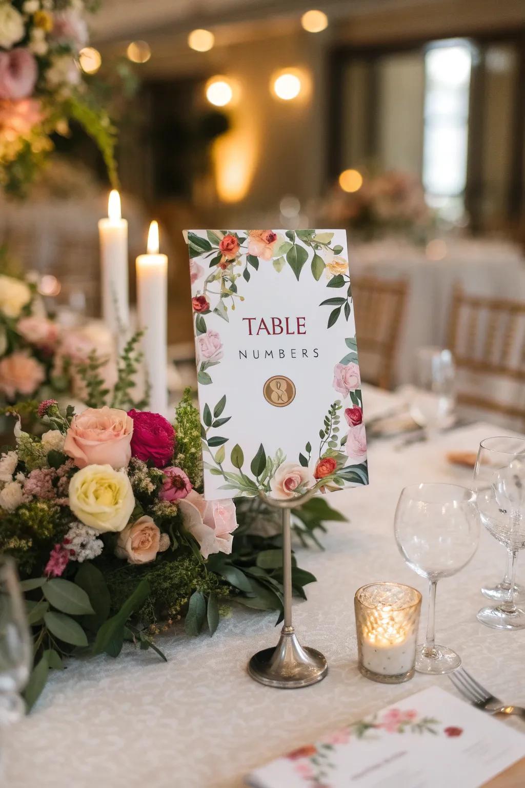 Floral display mounts create a polished statement at formal gatherings.