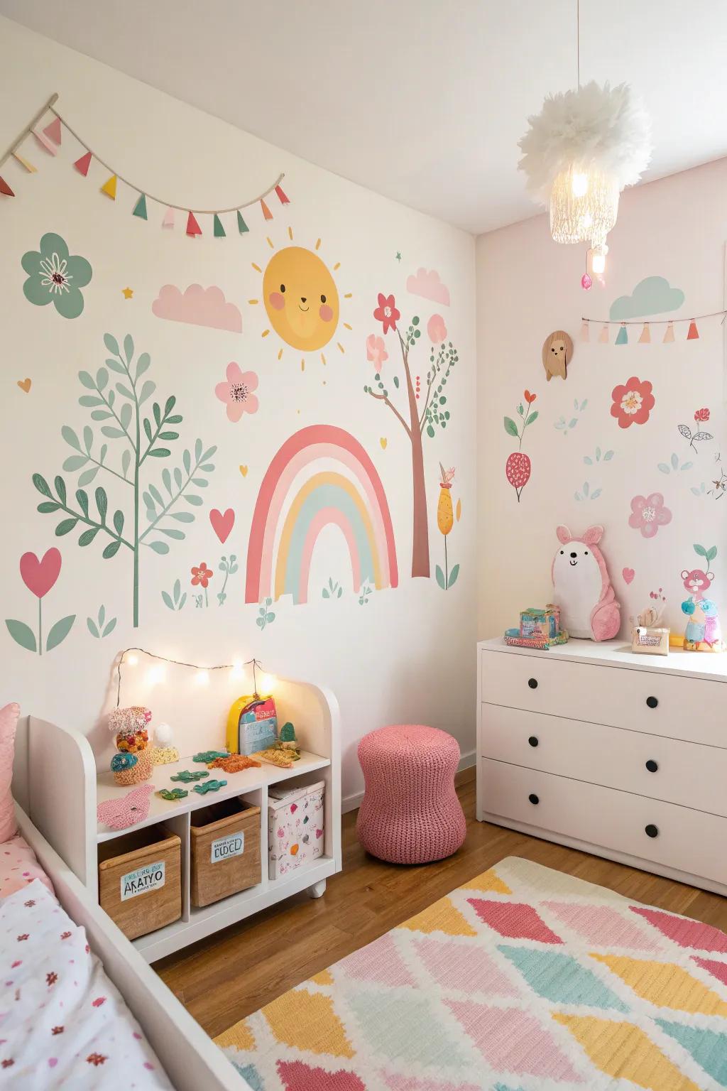 Unique wall stickers have the ability to bring a special aspect to your child's room.