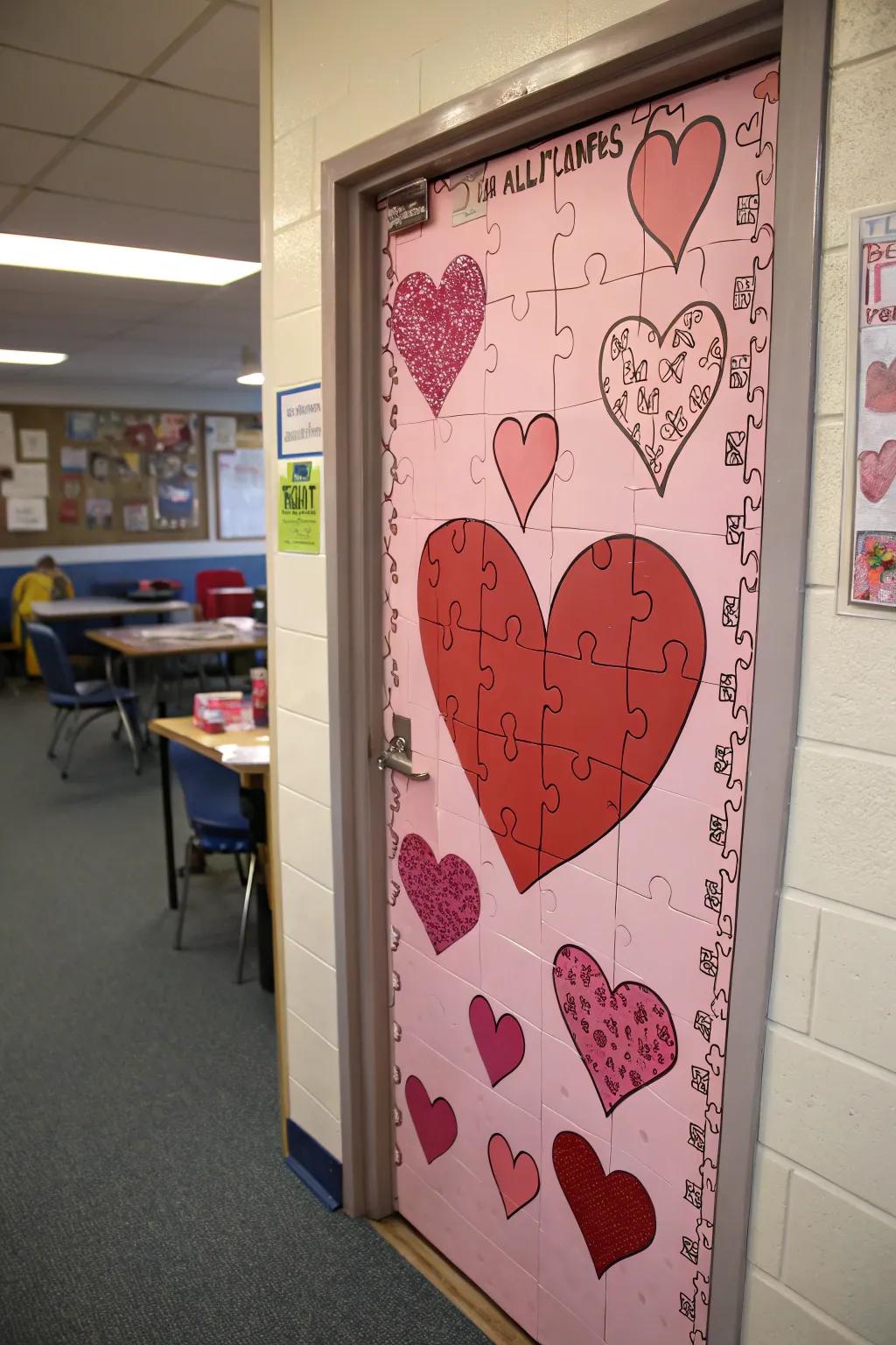 A Sincere Jigsaw, calling upon students to connect the pieces with care.