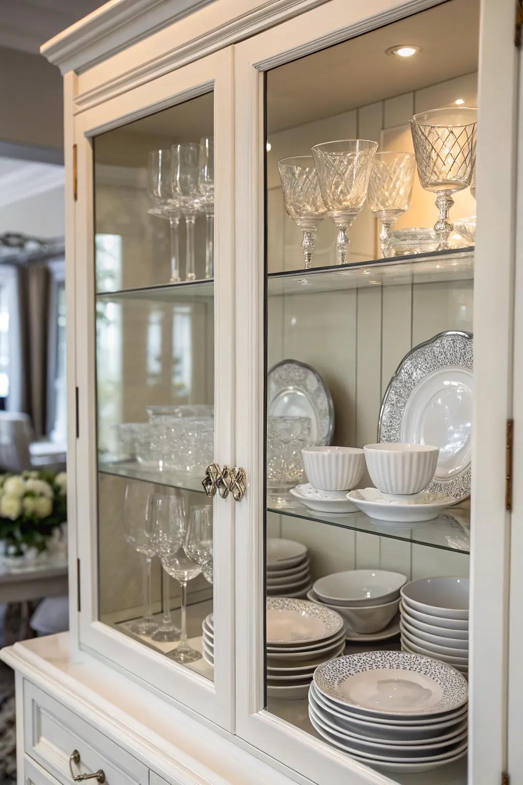 Showcase your treasures with glass display cabinets.
