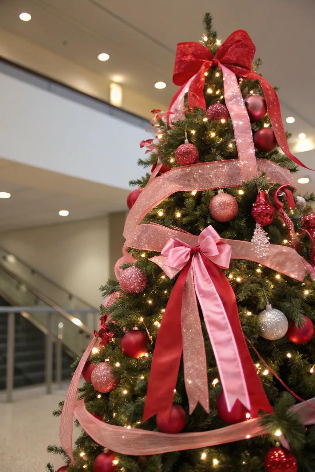 Lavish streamers add a hint of sophistication and romance to your tree.