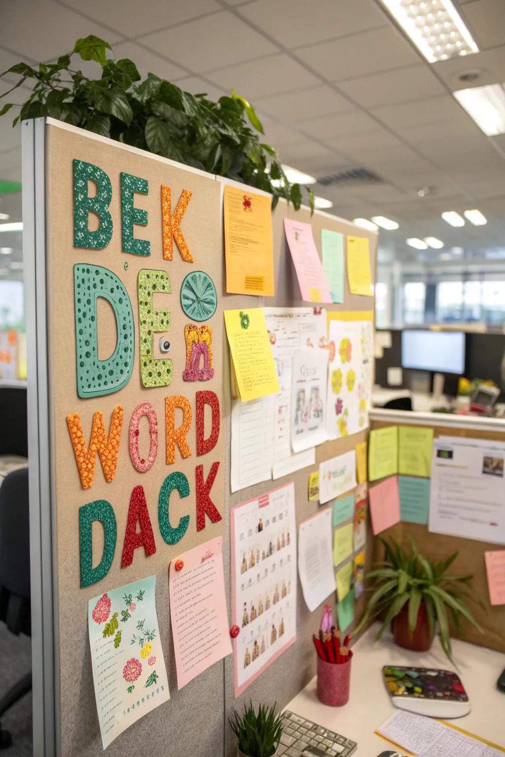 A curated display of quotations to enrich the office day.