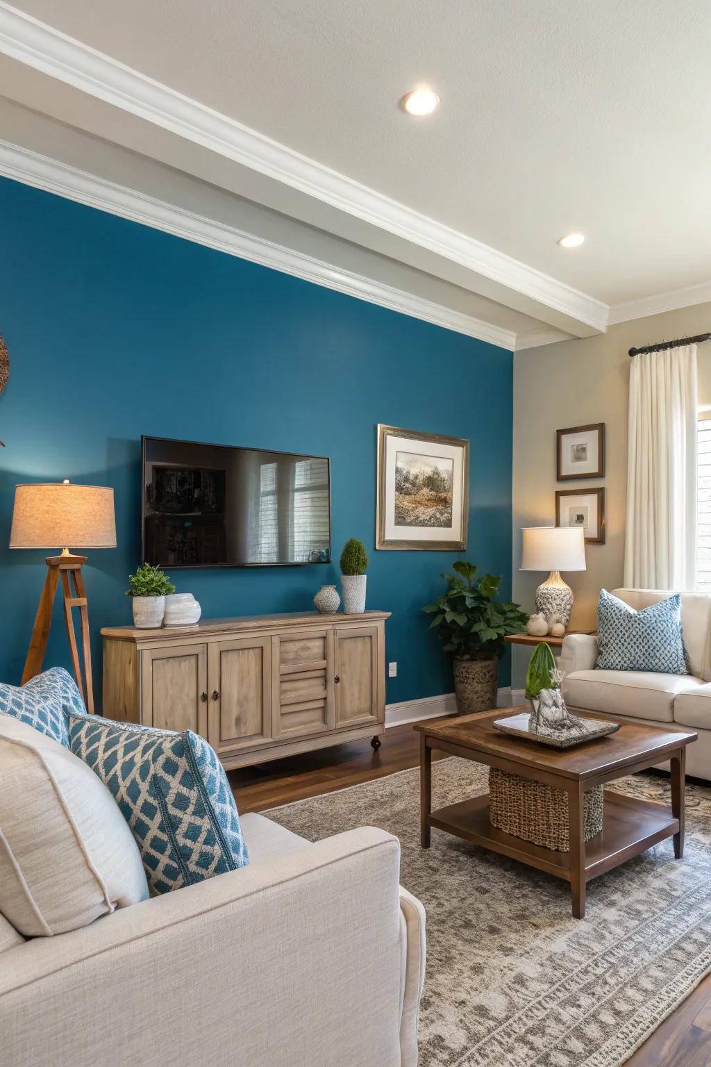 Accent walls add depth and a pop of color to your space.