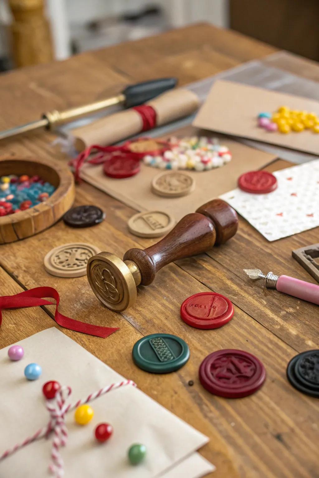 An array of wax imprints in various hues, illustrating the countless chromatic possibilities for your creative ventures.