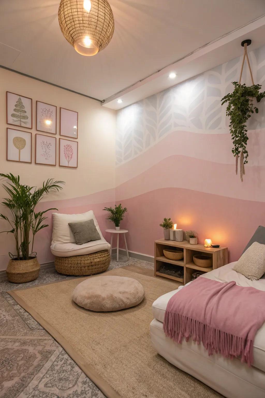 Paint your peace: A restful palette for your wellness retreat.