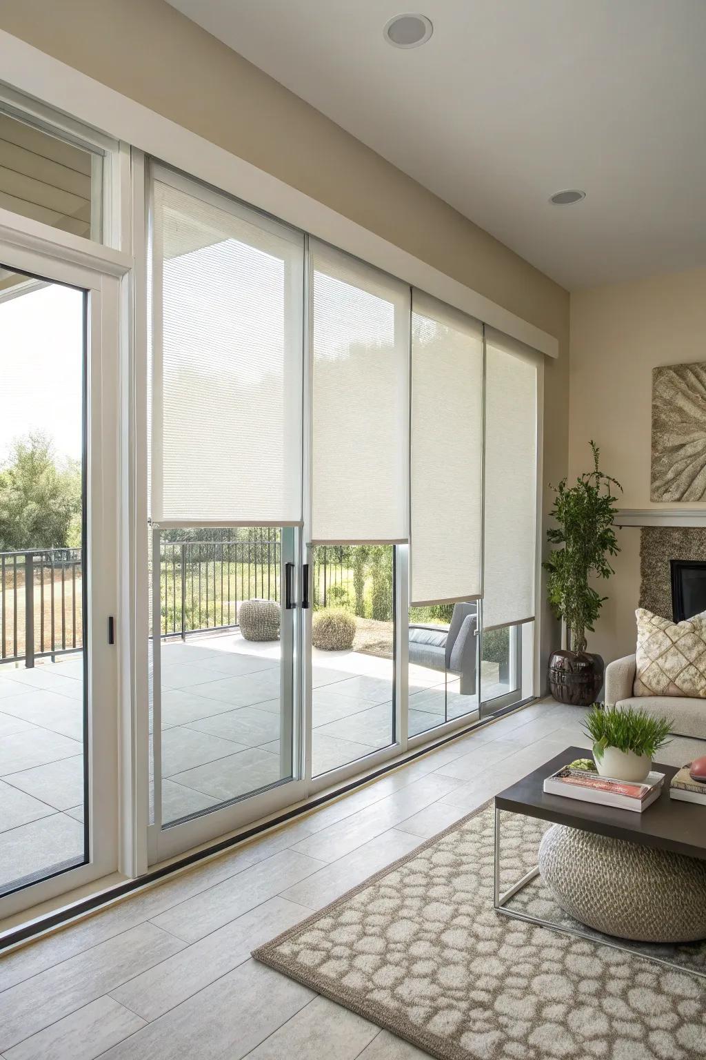 Linear panel window solutions deliver a contemporary and uncluttered visual.
