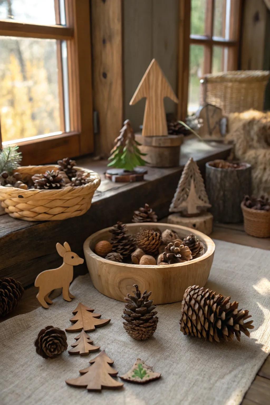 A welcoming frigid forest theme filled with country-style charm.