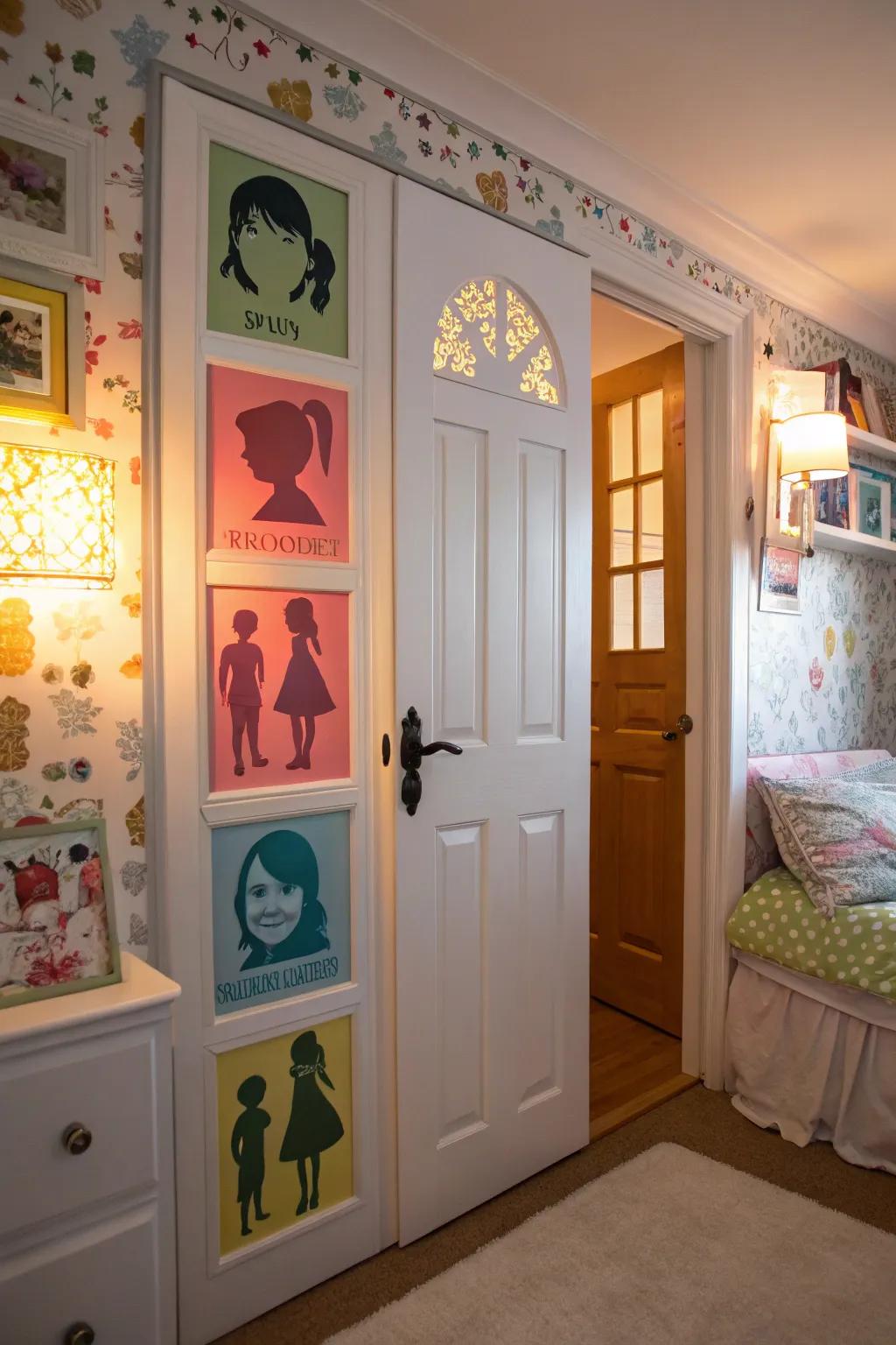 A tailored access showcasing familial artistry and individuality.