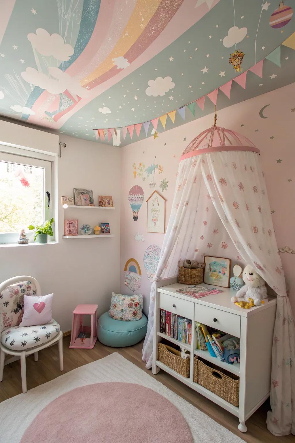 An artful overhead configuration captivates and inspires.