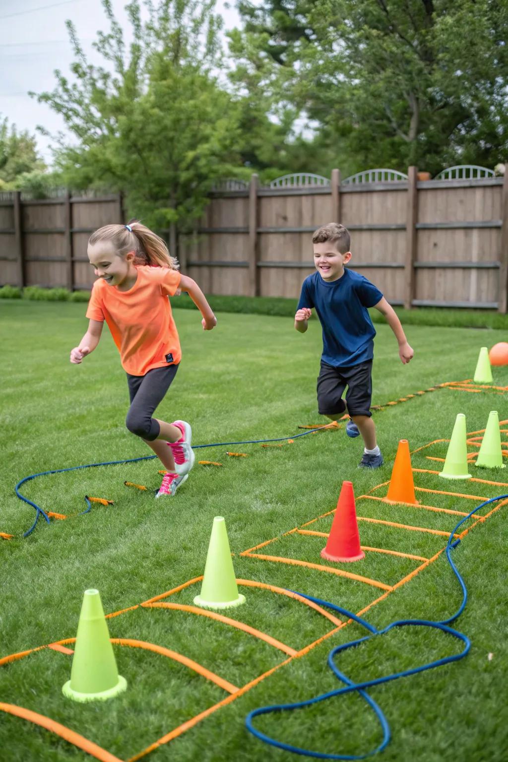 Challenge yourself with an adventure course.