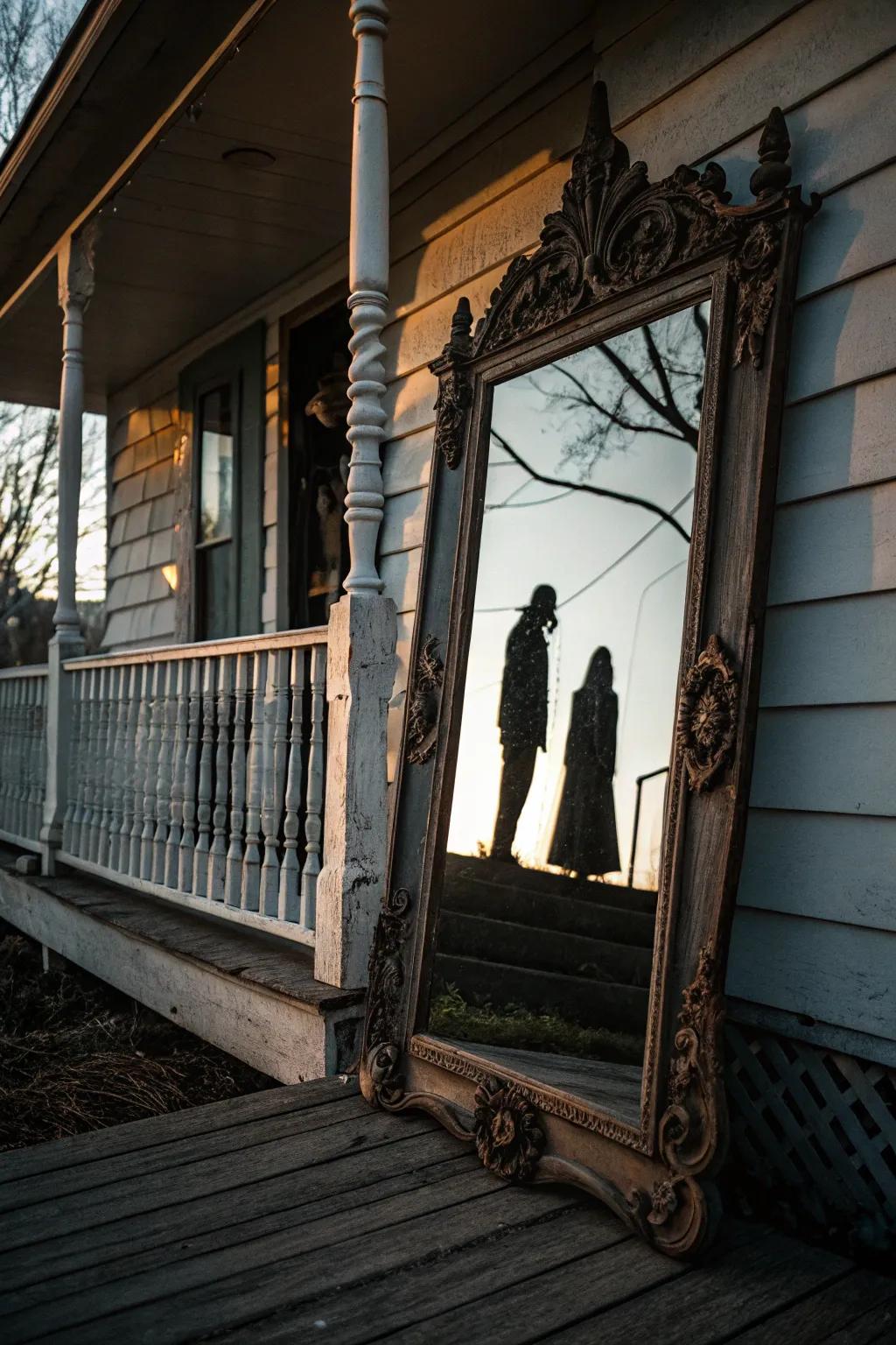 Mystical mirrors reflect an otherworldly vibe.
