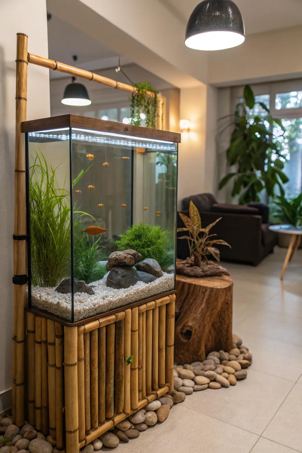 An eco-conscious aquarium blueprint
