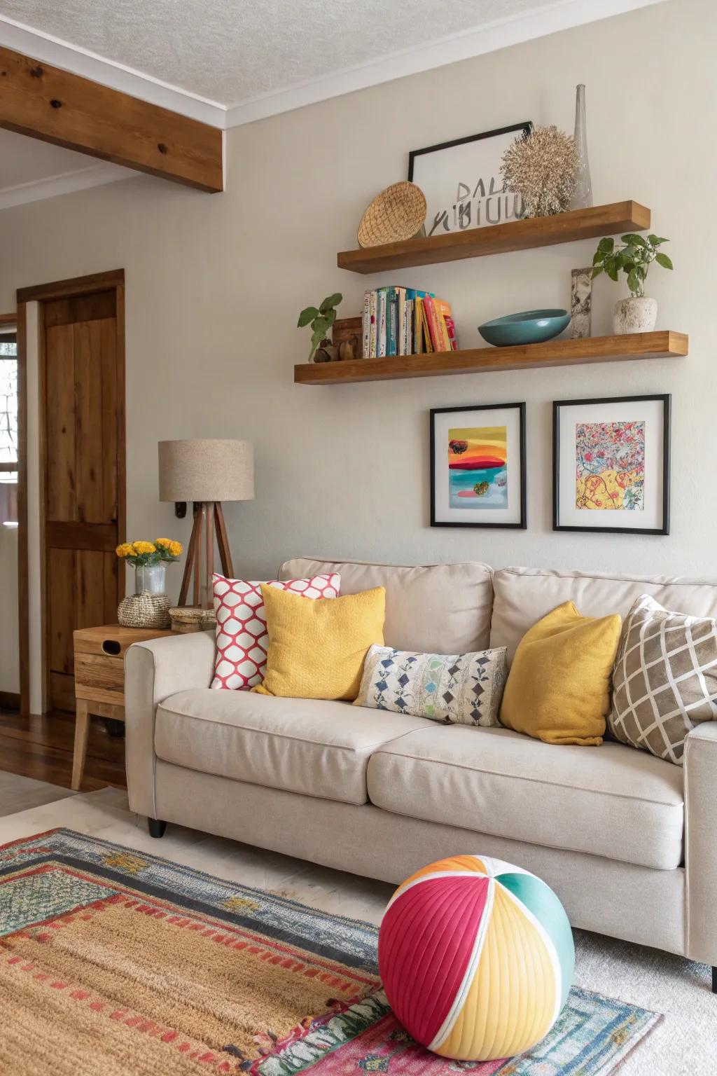 A chromatic accent infuses vitality and individual traits.