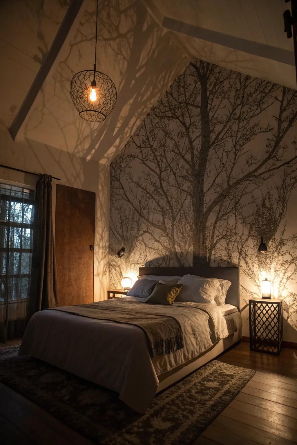 Surprising silhouettes grant the chamber a existence of its personal.