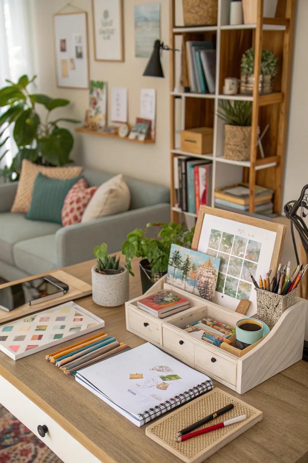 DIY projects supplement a personal and creative touch to your office.