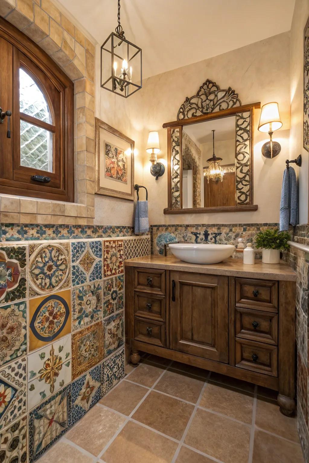 Craft elements introducing character and allure into the space.