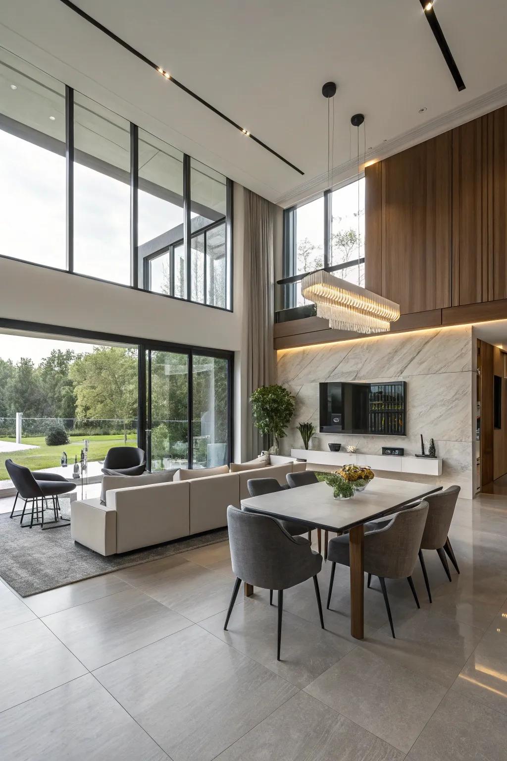 Thoughtful technology integration optimizes functionality and aesthetics.