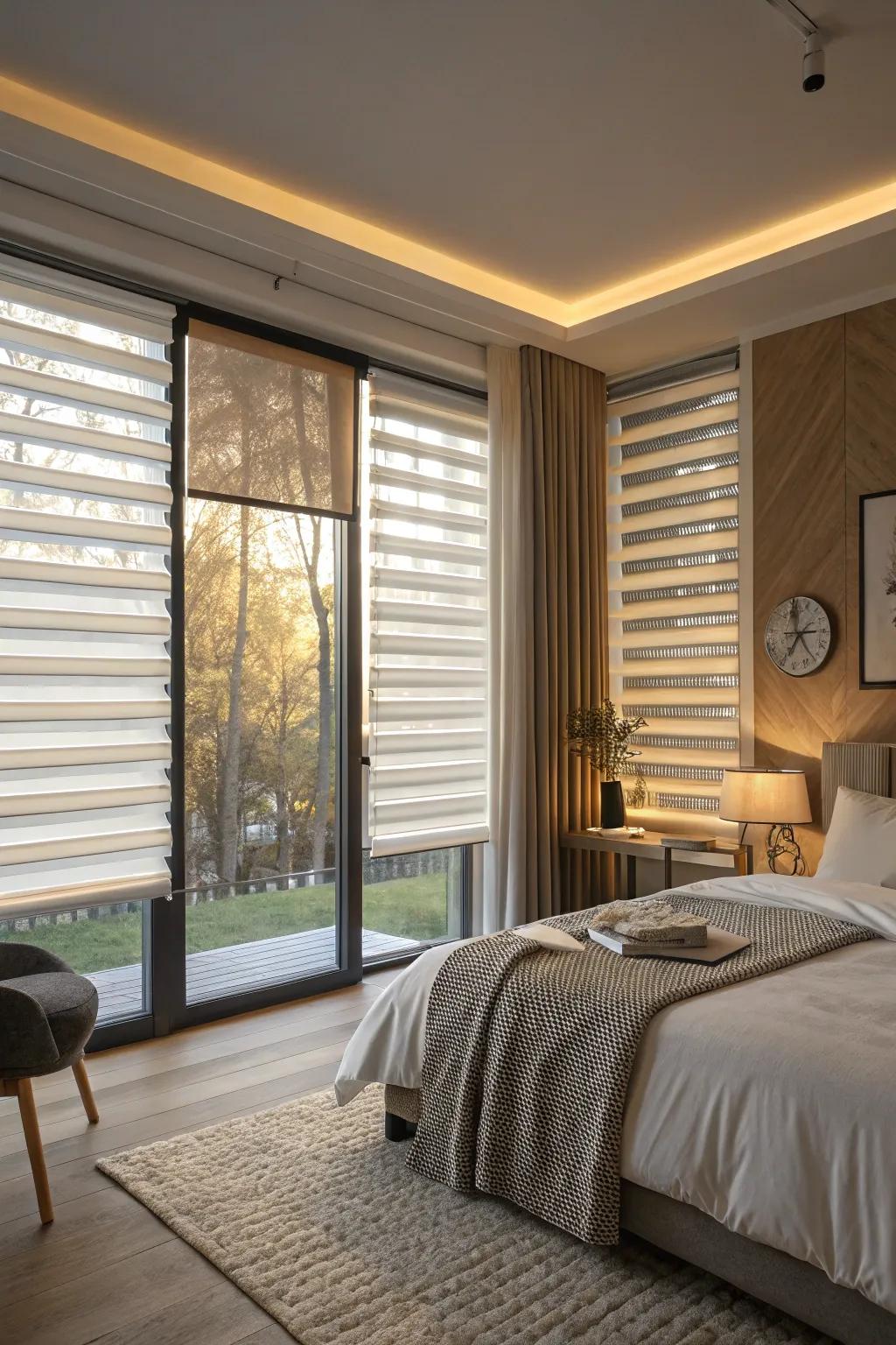 Day and night blinds for utmost adaptability