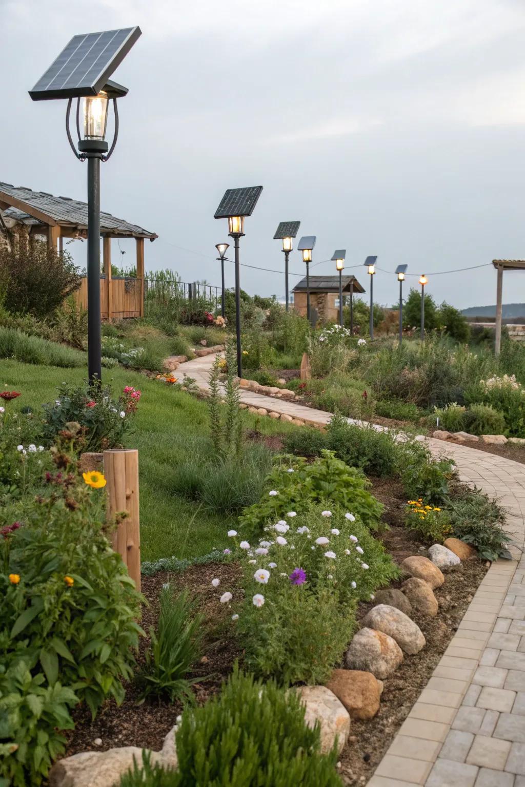 Ecologically sound attributes enhance both the aesthetic splendor and environmental responsibility of garden spaces.