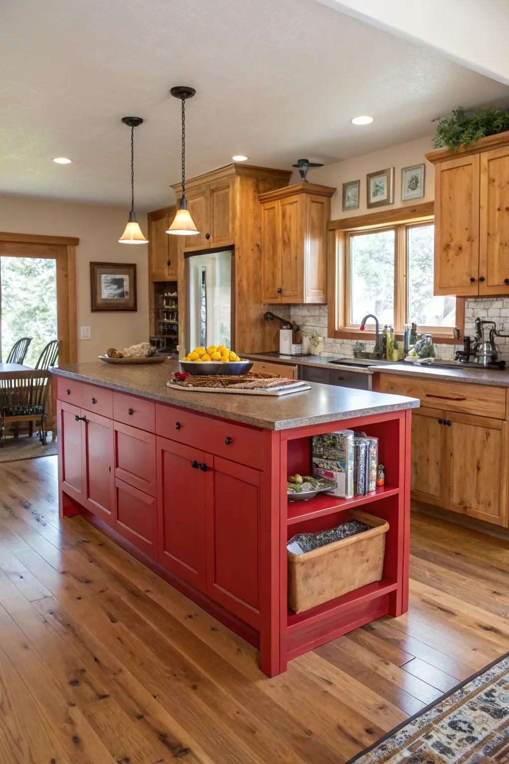 A highlight of shade creates a vibrant focal point.
