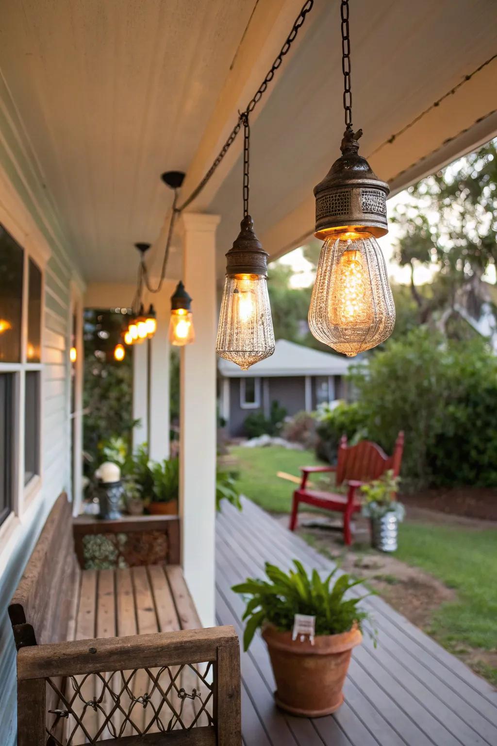 DIY undertakings append a personalized imprint to veranda illumination.