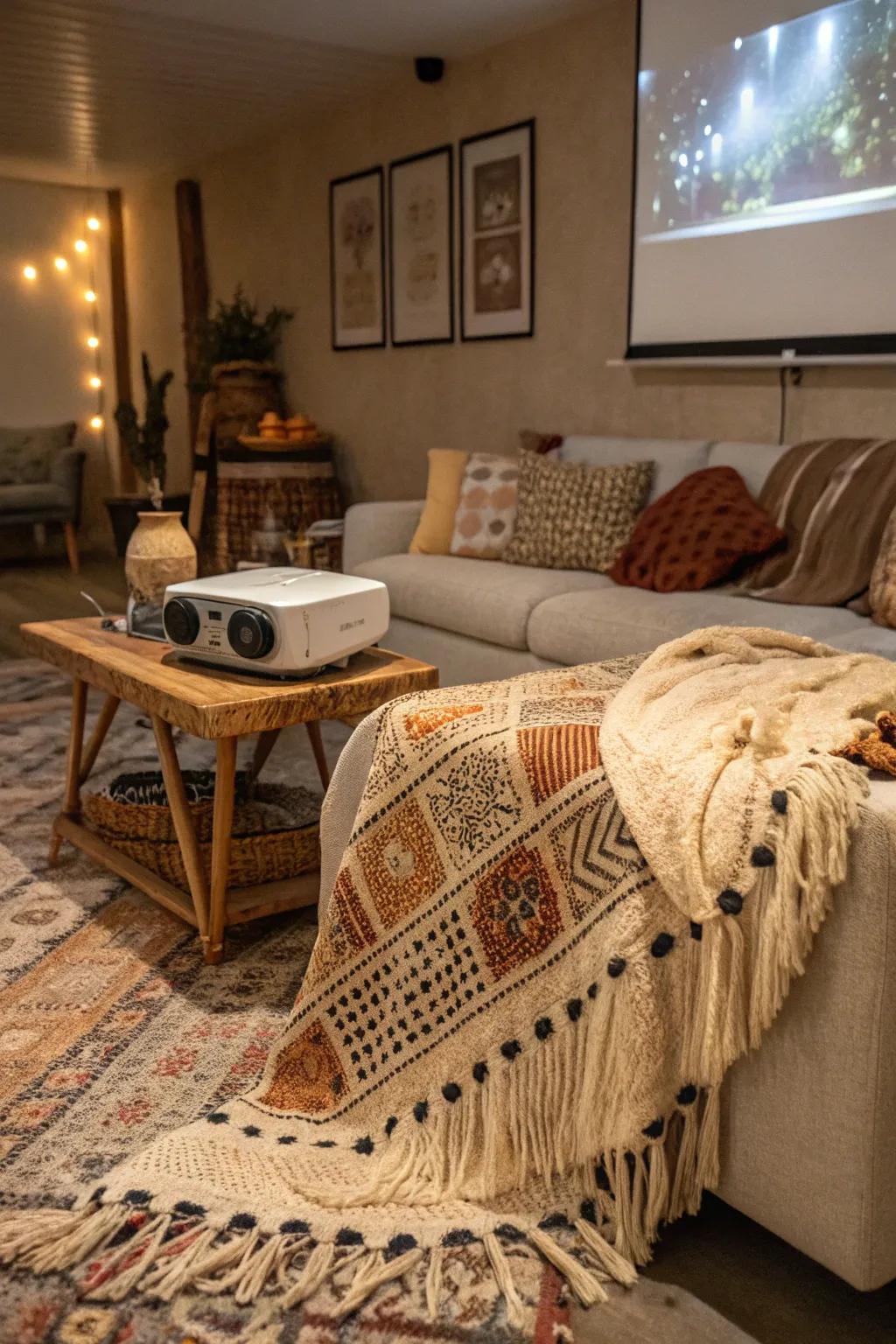 Fabrics add warmth to your space.