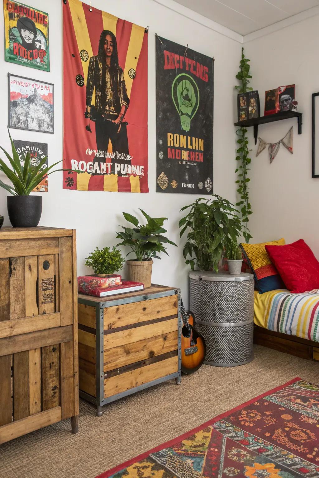 Advocate the environment through eco-aware punk décor selections.