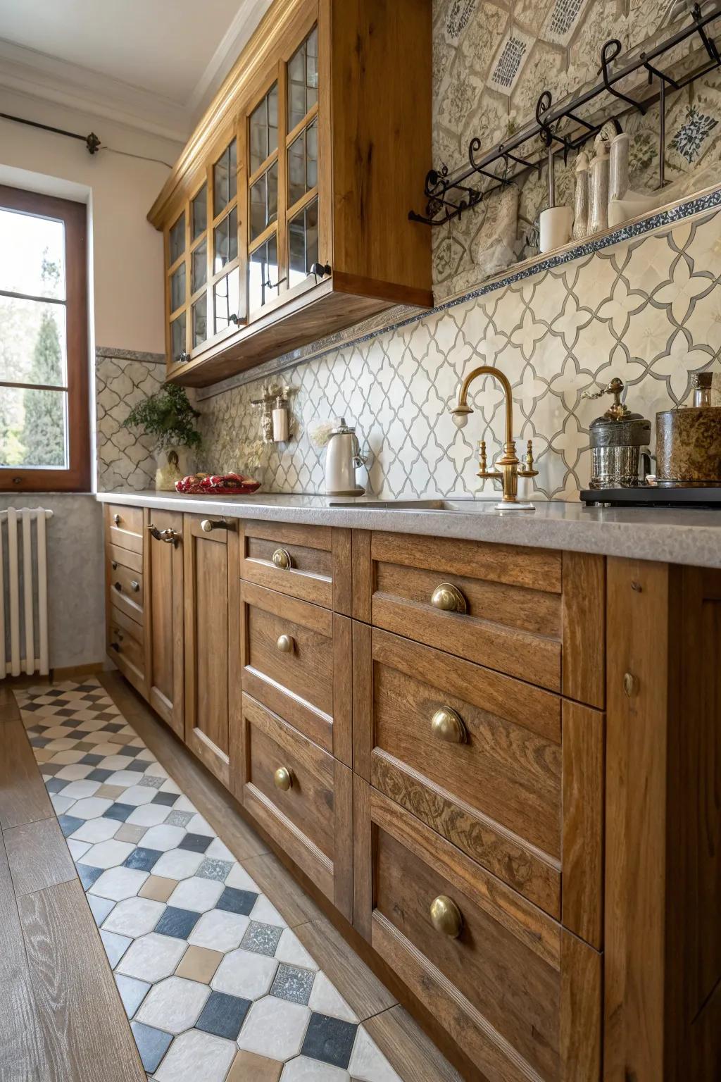 Charming particulars imbuing individuality into diminutive kitchen designs.