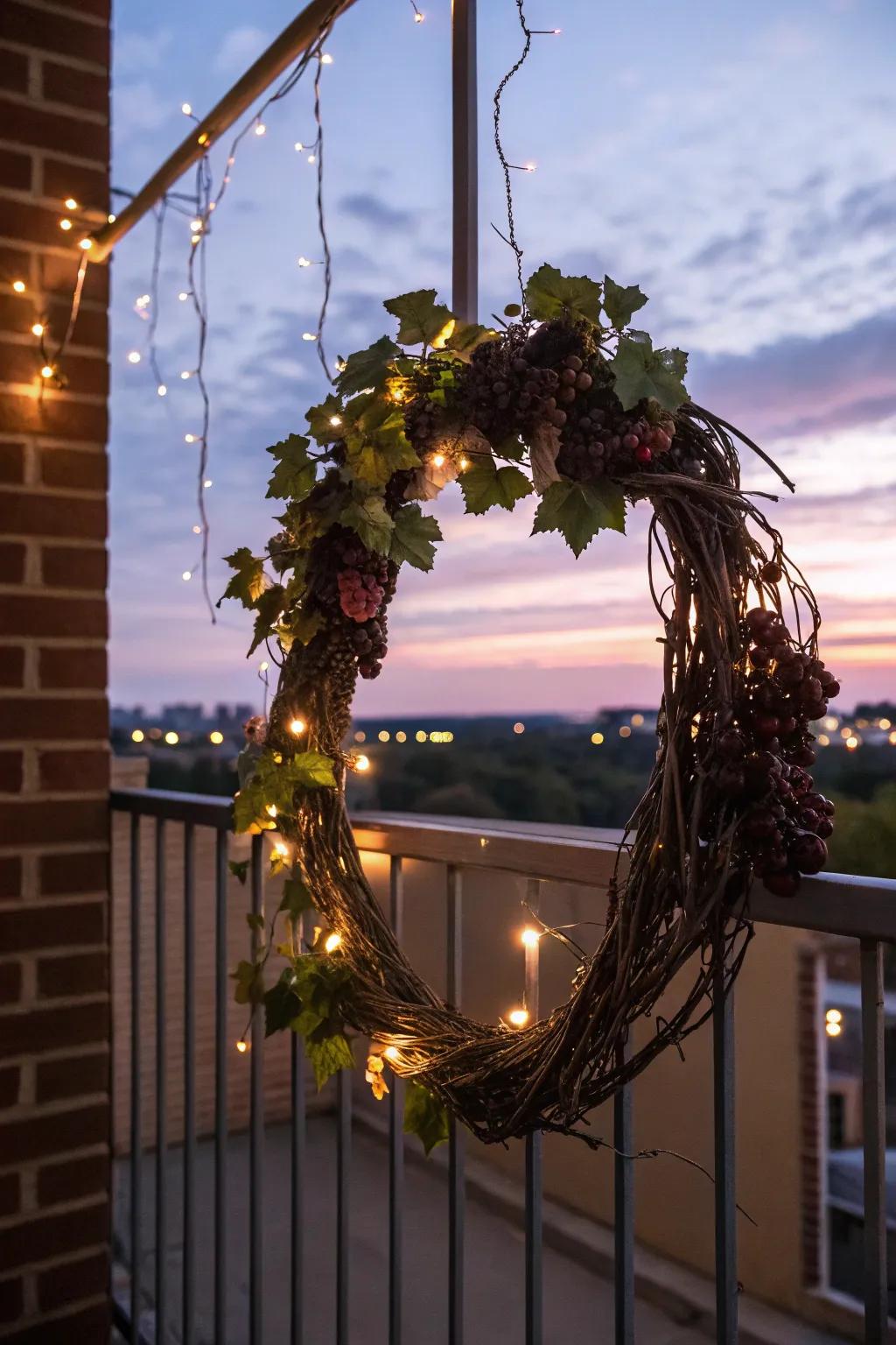 Incorporate a magical element using twinkling lights.