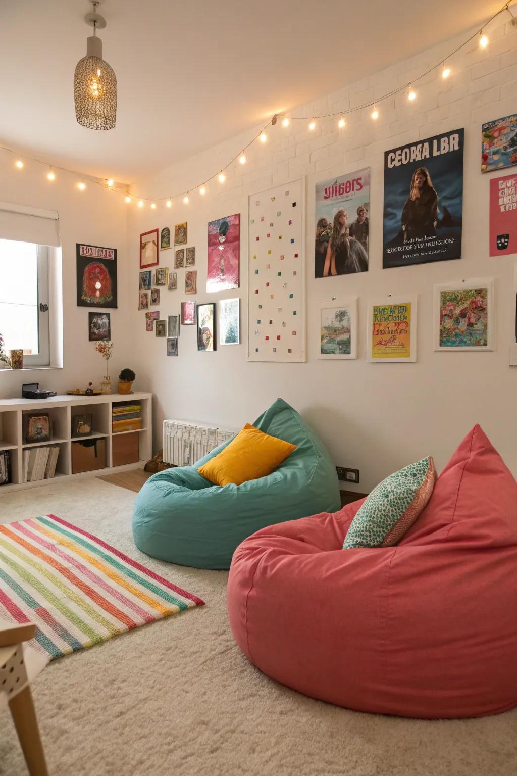A lounge area offers a perfect spot for relaxation and socializing.