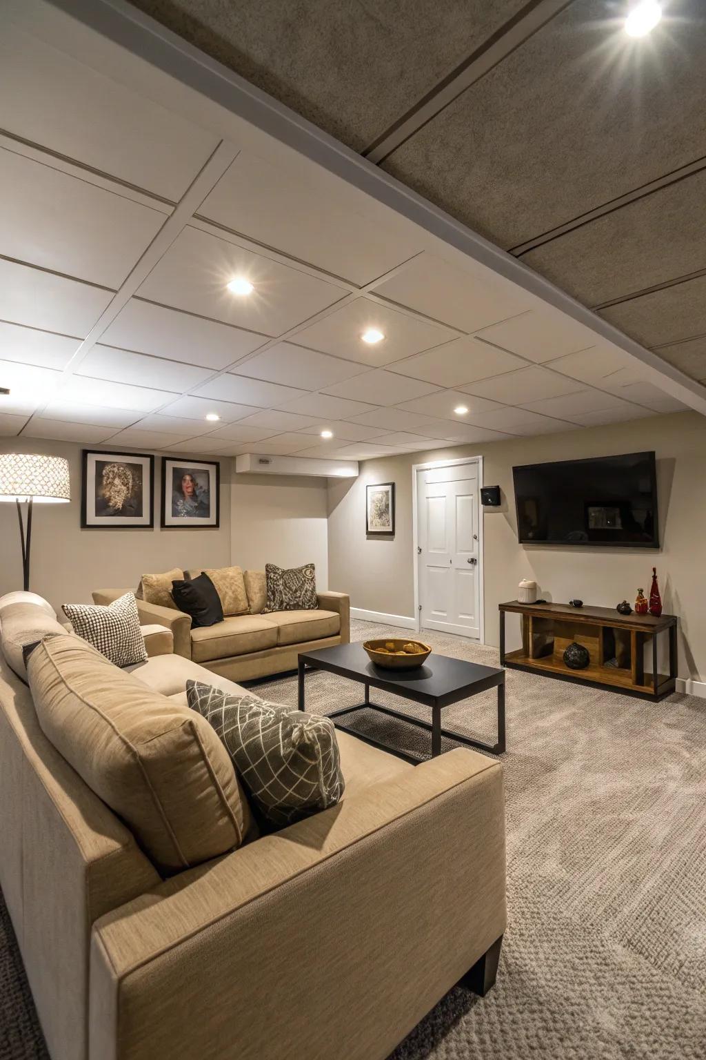 Compact furnishings help keep your space feeling open.