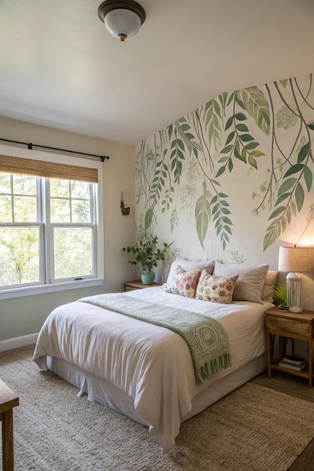 Designs inspired by nature infuse peace into the bedroom.