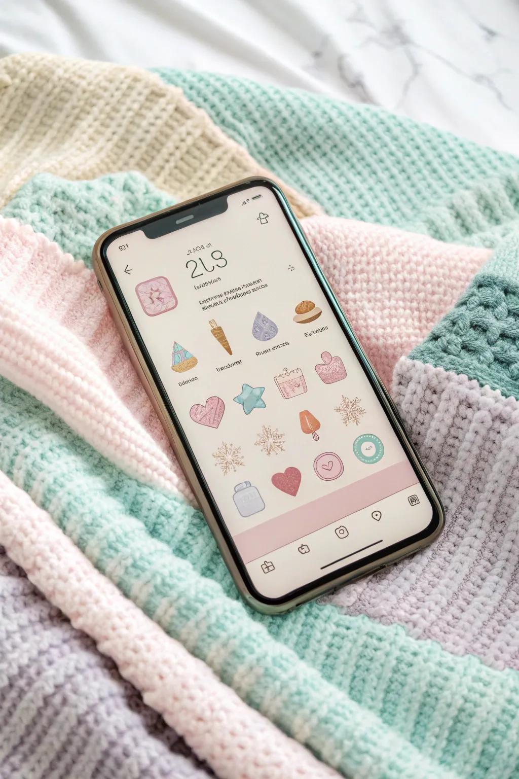 Cultivate a tranquil mood with soft tone nuances on your device’s interface.