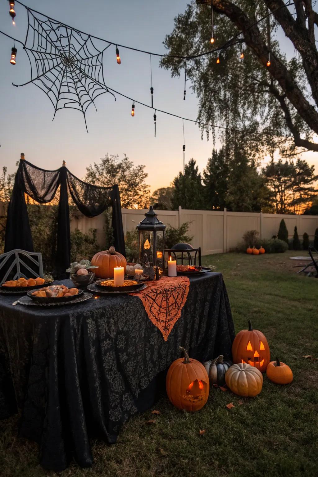 Enhance your dining experience with a spectacularly themed table display.