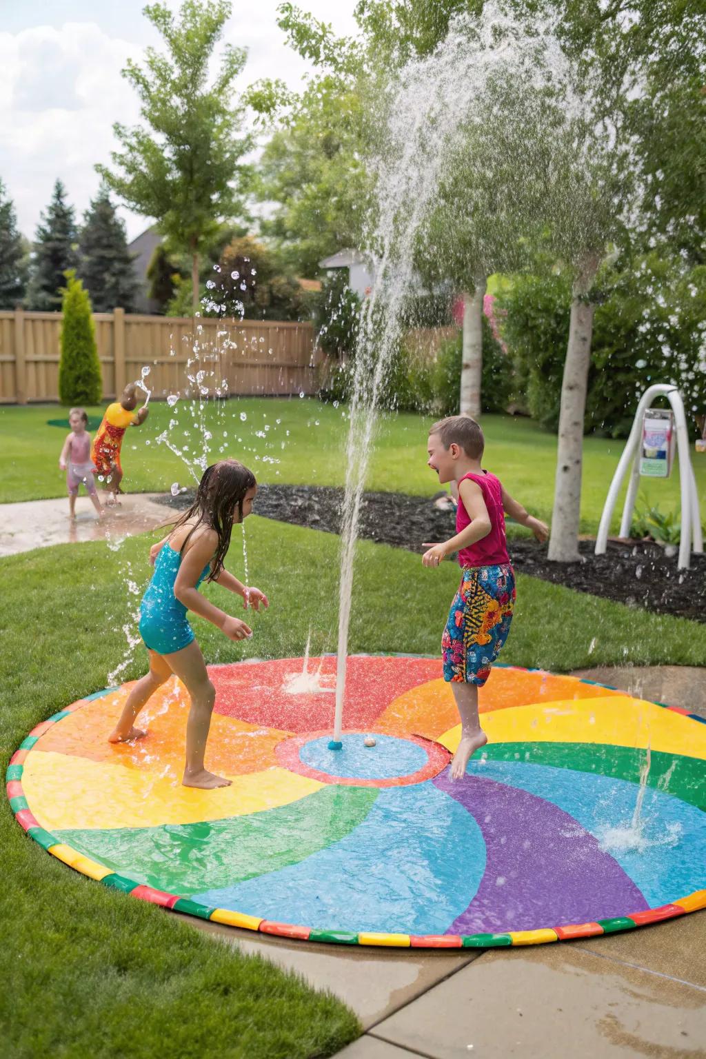 Conquer the heat with a garden splash zone.