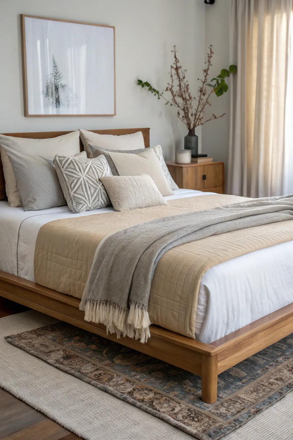 Neutral tones bring a feeling of peace and balance.