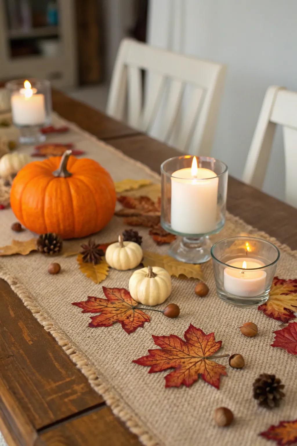 Improve your dining experience by utilizing a meal setting influenced by the harvest season.